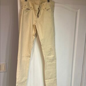 Lilly Pulitzer women’s  Light Yellow worth straight leg Jean